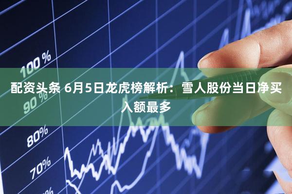 配资头条 6月5日龙虎榜解析：雪人股份当日净买入额最多