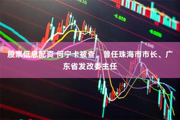股票低息配资 何宁卡被查，曾任珠海市市长、广东省发改委主任